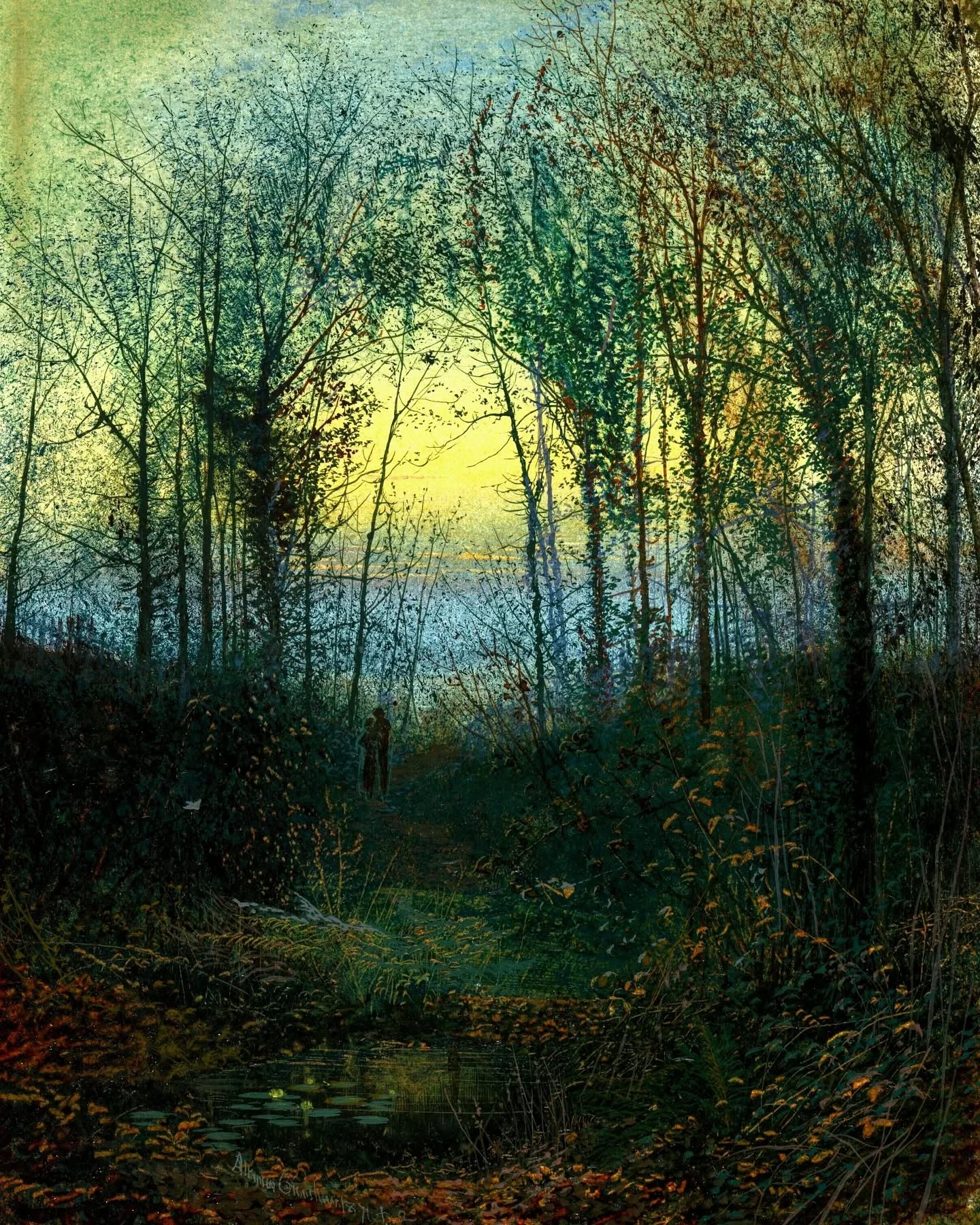 Twilight Scene. Painted by John Atkinson Grimshaw 1836 – 1893.jpg