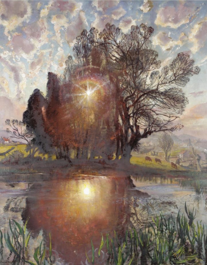 Laura Knight (British, 1877-1970). Setting Sun, 1967, oil on canvas.jpg