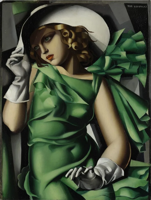 Tamara de Lempicka, Young Woman in Green (1927–30).png